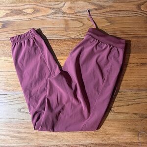 90 Degree By Reflex Women’s Burgundy Joggers - Medium - Dusty Rose color